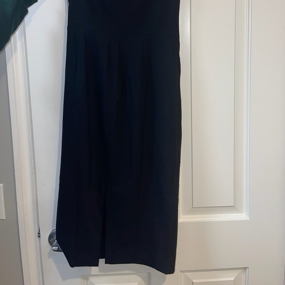 NORDSTROM- DRESS THE POPULATION Martine Stretch Crepe One-Shoulder Dress- Black - Picture 5 of 5